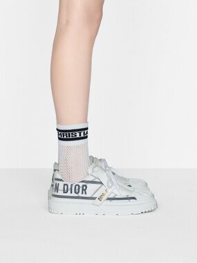 DIOR ID Sneaker White & French Blue Technical Fabric EU 39 US 9